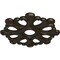 Ekena Millwork Angel Ceiling Medallion (Fits Canopies up to 4 3/8"), 20 7/8"OD x 3 5/8"ID x 1"P, Stone Hearth CM20ANSHF - alternate 4